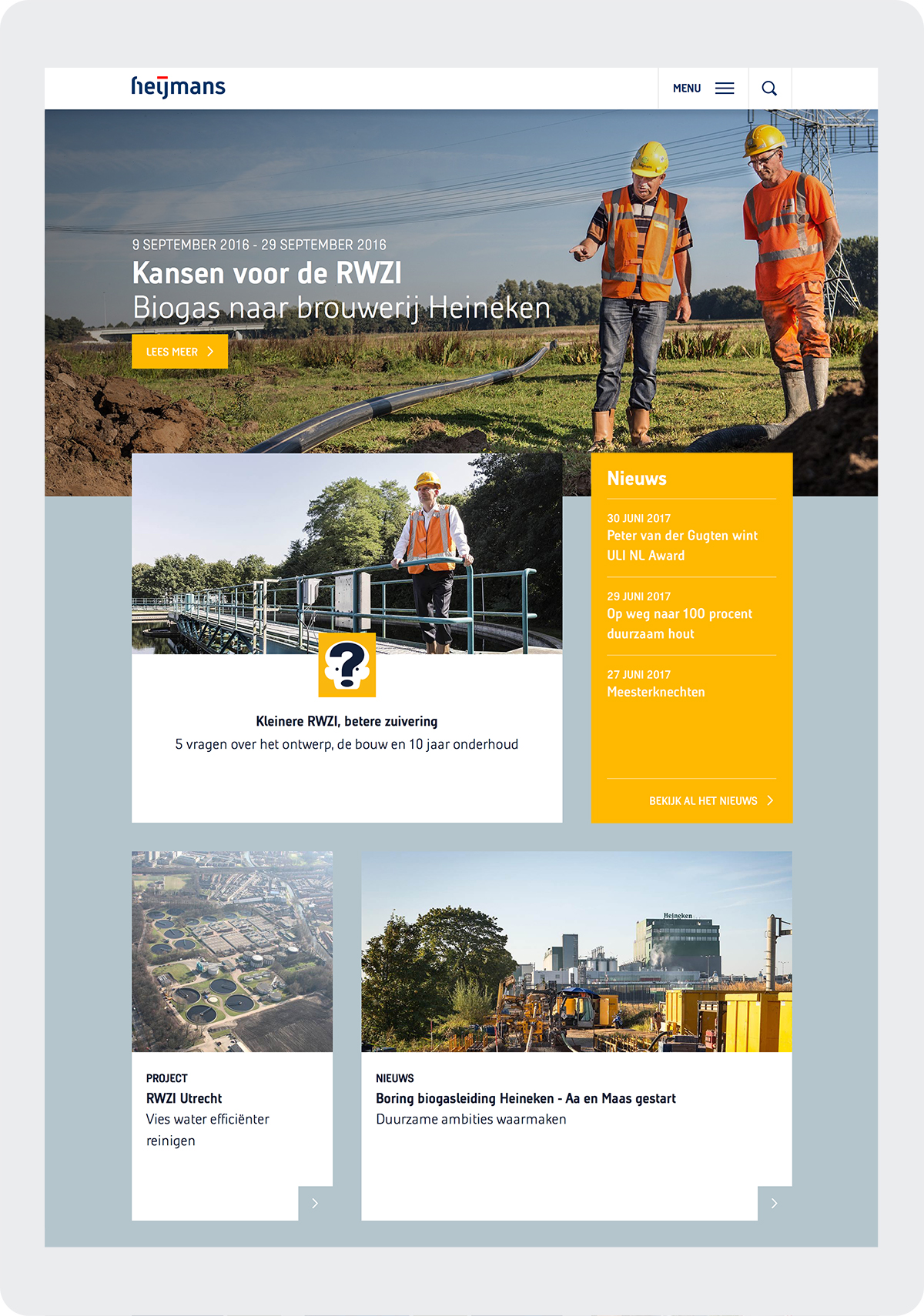 Heijmans.nl homepage thema Heijmans.nl homepage thema